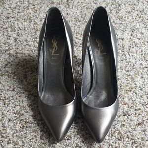 Yves Saint Laurent Metallic Heels